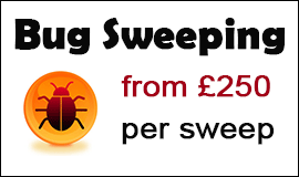 Bug Sweeping Cost in Wellingborough